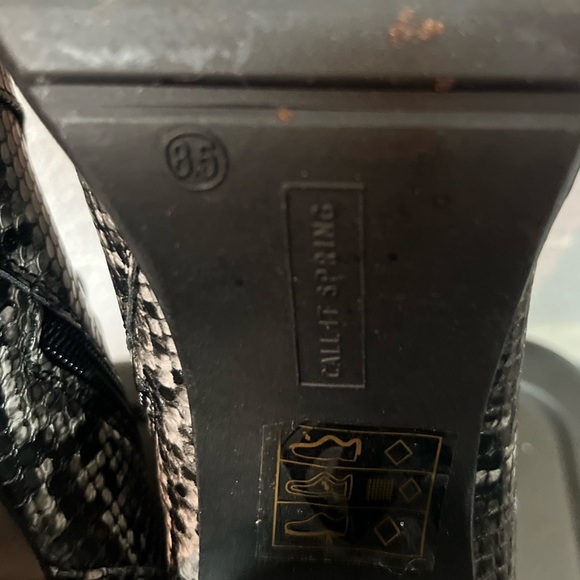 Call It Spring Black and Gray Lace Up Boots - Picture 10 of 10